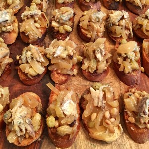 Chez Nous Dinners, Daria Souvorova, Memorial Day Cookout, Sardele in Saor